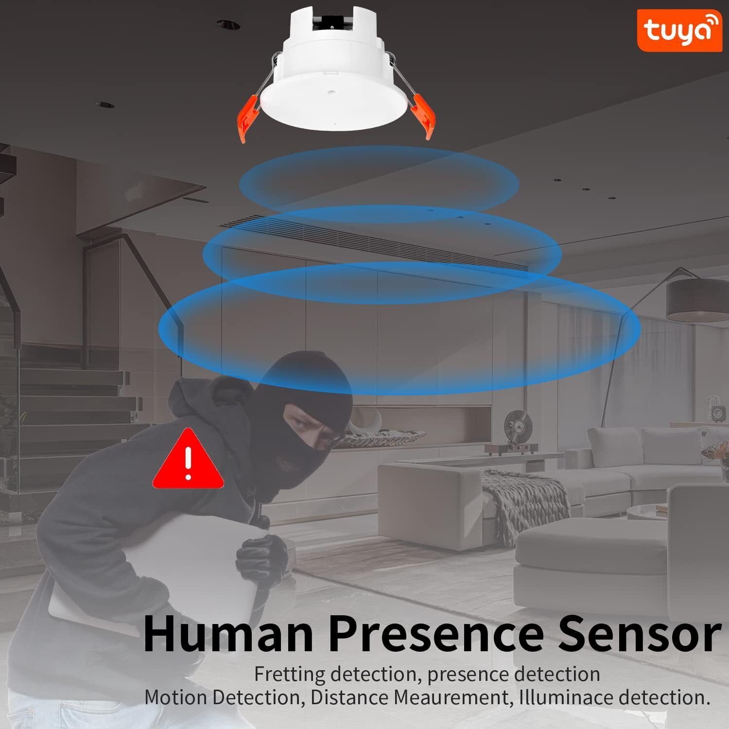 Smart Human Presence Detector,Zigbee Millimeter Wave Radar Detection Sensor,Sensing Human Movement and Static Presence