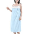 thumbnail image 2 of Ailaofu Women's Spaghetti Straps Nightgown Cute Ruffle Bathrobe Sleeveless Pajamas Dress Loose Lounge Sleepwear, 2 of 4
