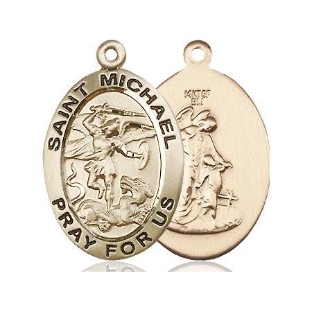 Saint Michael Archangel - Bliss St. Michael The Archangel Patron Saint Medal in 14 KT Gold Filled