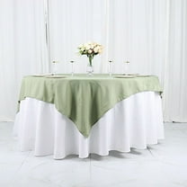 BalsaCircle 6 Pieces 70" x 70" Eucalyptus Green Square Polyester Tablecloths Table Cover Linens
