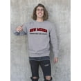 thumbnail image 2 of New Mexico Gothic Font Sweatshirt Men -Image by Shutterstock, Male XX-Large, 2 of 4
