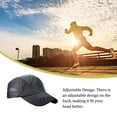 thumbnail image 4 of Wisewang Men Hat Clothing Accessory Sunshade Adjustable Outdoor Summer Quick Drying Mesh Baseball Caps Birthday Gift Dark gray 1Set, 4 of 6