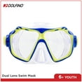 thumbnail image 6 of (2 pack) Dolfino Youth Mask and Snorkel Set for Children, Blue/Yellow, Unisex, 6 of 9