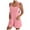 Pink, variant on Diufon Overall Shorts for Women Summer Short Sleeveless Round Neck Jumpsuits Solid Color Rompers with Pockets