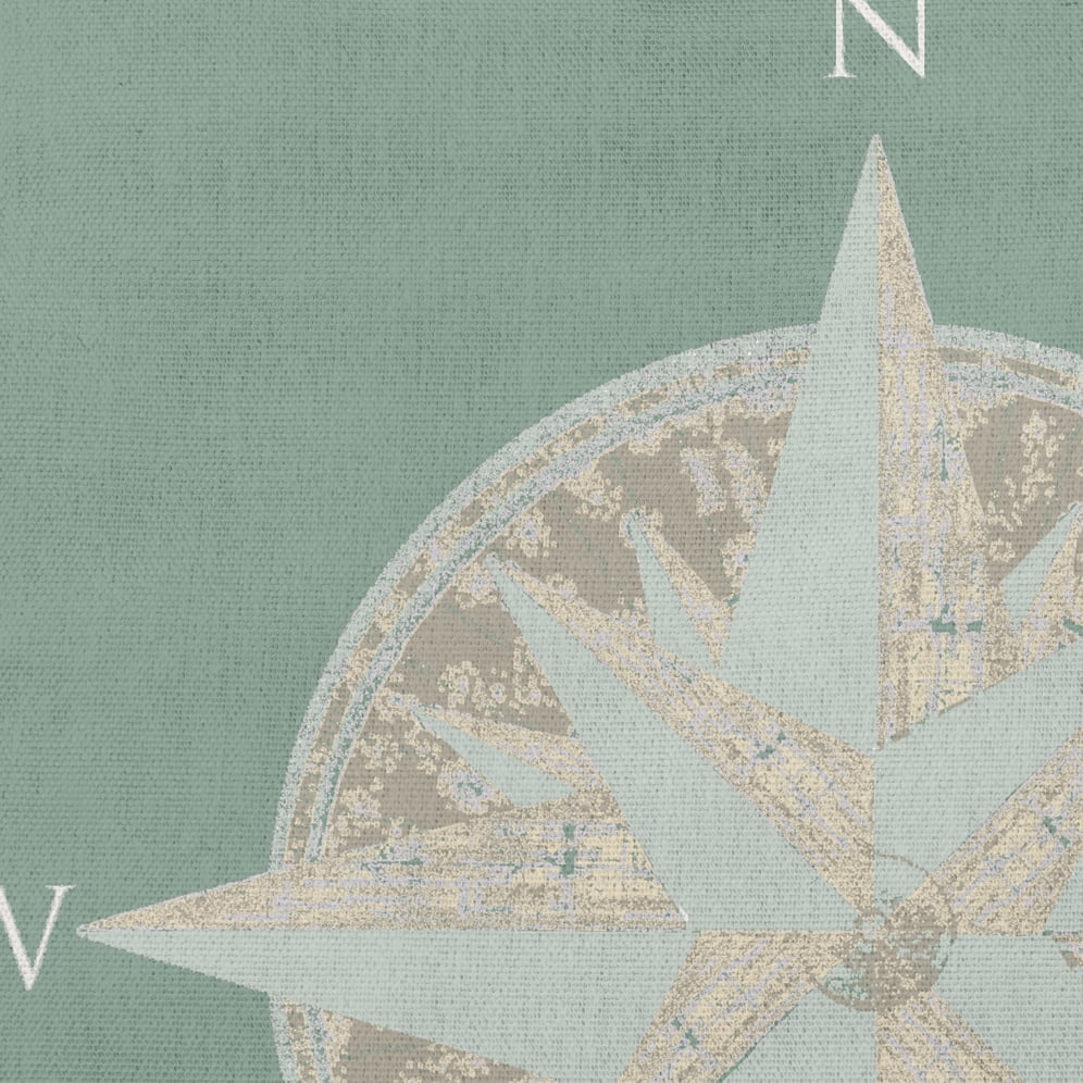 Simply Daisy 20" x 20" Compass Nautical Decorative Indoor Pillow