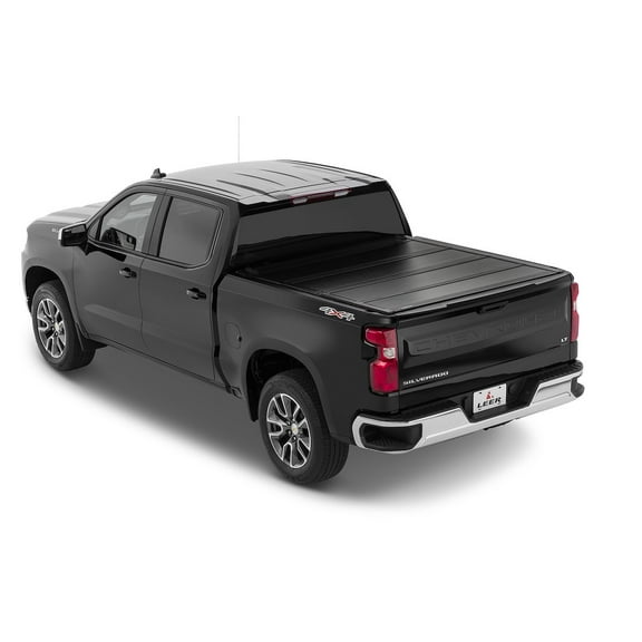 LEER 650320 HF650M 6.9 FT Bed Hard, Quad-Folding, Low Profile Tonneau Cover Fits select: 2020-2023 CHEVROLET SILVERADO, 2020-2023 GMC SIERRA