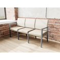 thumbnail image 4 of Pemberly Row Waiting Reception 3 Seat Tandem Seating No Center Arms in Brown, 4 of 5