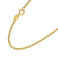 thumbnail image 2 of JewelStop 14k Solid Yellow Gold 1.25 mm Diamond-cut Rope Chain, Spring Ring - 18 Inches, 2.3gr., 2 of 5