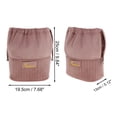 thumbnail image 2 of Ofertas Únicas 1 Pc Bolsa de Maquillaje Portátil con Cierre de Cuerda de Terciopelo Rosa, 2 of 6