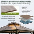 thumbnail image 3 of Bezseller 5x2 ft 0.32" thick UV Resistant Polycarbonate Panels - 12 pack, Brown, 3 of 8