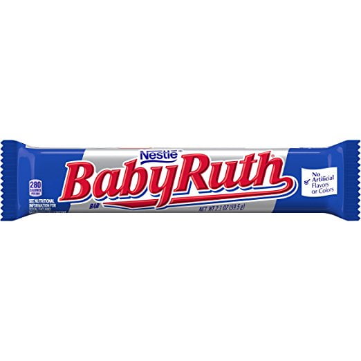 Baby Ruth Chocolate Candy Bar 2.1oz (Box of 24)