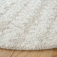 thumbnail image 3 of SAFAVIEH Micro-Loop Oraline Diamond Area Rug, Beige/Brown, 5' x 5' Round, 3 of 7