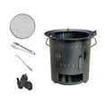 thumbnail image 2 of S SERENABLE Foyer au Bois Robuste pour Cuisson Extérieure, Brasero de Plage, Barbecue, Maison 35 cm X 30 cm, 2 of 9