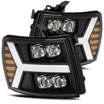 AlphaRex 07-13 Chevrolet Silverado NOVA-Series LED Projector Headlights Black