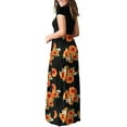 thumbnail image 5 of Aiyino Women's Maxi Dresses Short Sleeve Casual Long Dresses Loose with Pockets, 5 of 5