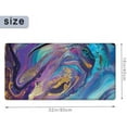 thumbnail image 2 of Large Mouse Pad 31.4 x 15.7inches 3mm XXL Extended Gaming Mouse Pad Mat with Non-Slip Base Stitched Mousepad for Computer,Office,Keyboard and Laptop-Purple Gold Marble，Waterproof Desk Mat, 2 of 7