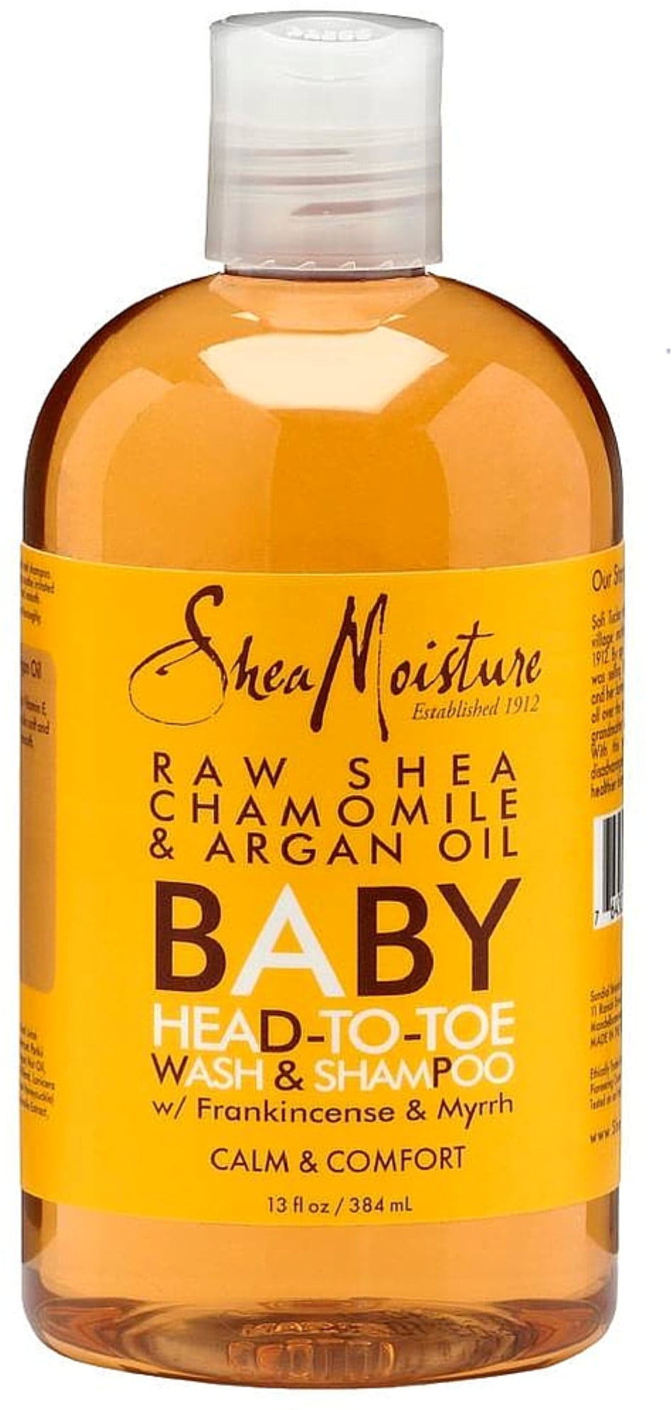 shea moisture raw shea chamomile & argan oil baby