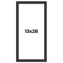 13x28 Frame Black Real Wood Picture Frame Width 1.25 Inches | Interior Frame Depth 0.5 Inches |