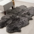 thumbnail image 5 of super area rugs  australian sheepskin fur handmade rug (4' x 6'), 5 of 6