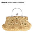 thumbnail image 6 of Cheers.US  Women Vintage Beaded Evening Clutch Vintage Design Sequin Top-handle Handbag Party Wedding Purse Wallet, 6 of 7
