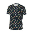 thumbnail image 6 of Wukai Fast Food Print Men's Short-Sleeved Mesh T-Shirt,Quick-Dry Short Sleeve Workout T-Shirt-XX-Large, 6 of 8