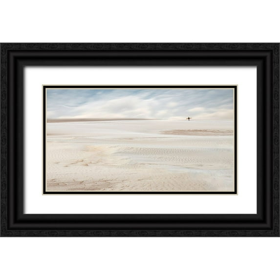 Claes, Gilbert 18x12 Black Ornate Wood Framed with Double Matting Museum Art Print Titled - Surfer