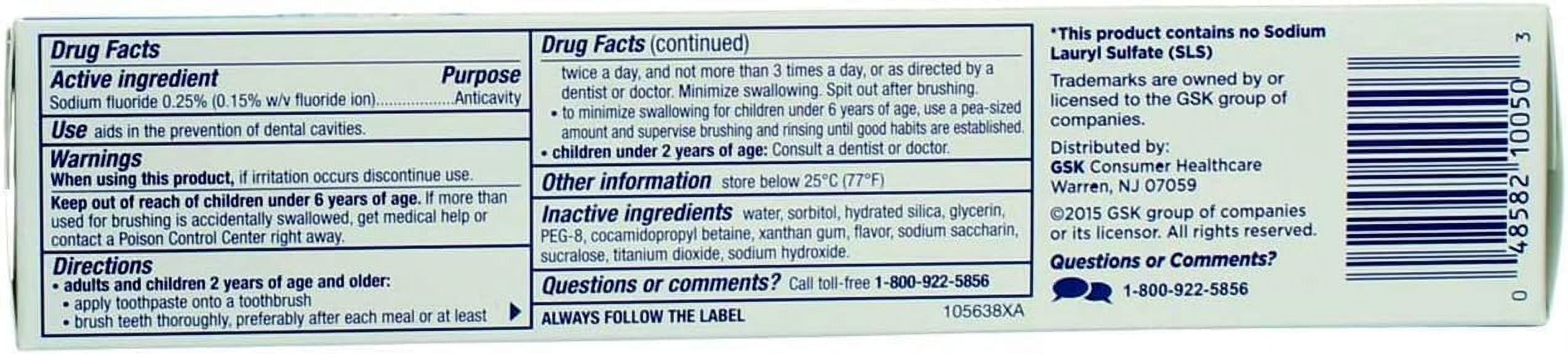 Biotene Fresh Mint Original Gentle Formula Fluoride Toothpaste, 4.3 (Value Pack of 4)