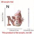 thumbnail image 3 of 26 English Letter Christmas Ornament Christmas Tree Decoration 2D Acrylic Decoration Car Rearview Mirror Ornament, 3 of 5