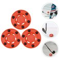 thumbnail image 1 of HORIALENCE 3 Pcs Balles de Hockey de Rue en Vrac PVC Rouge Faible Friction Glisse pour Équipes, 1 of 5