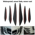 thumbnail image 2 of Front Bumper Canards Kit 6PCS Adhesive Anti-Scratch Front Bumper Canards Kit Anti-Rust Front Bumper Fins Diffuser, 2 of 7