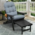 thumbnail image 4 of ATR ART to REAL 2 PCS Indoor or Outdoor Waterproof Adirondack Chair Seat and Back Cushion,Gray, 4 of 14