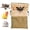Brown, variant on Hanging Sugar Glider Pouch Small Pet Fleece Cage Sleeping Bag with Compartment Pocket for Heating Pad Hanging Hammock for Squirrels Rats