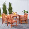 thumbnail image 4 of Malibu Outdoor 7-piece Wood Patio Dining Set, 4 of 7
