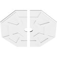 thumbnail image 2 of 28"OD x 3"ID x 9 3/4"C x 1"P Logan Architectural Grade PVC Contemporary Ceiling Medallion, Two Piece, 2 of 11