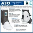 thumbnail image 7 of ASO Black Ankle Support Foot Brace, Medium, 12 in. to 13 in. Ankle, Lace Up, 1 Ct, 7 of 7