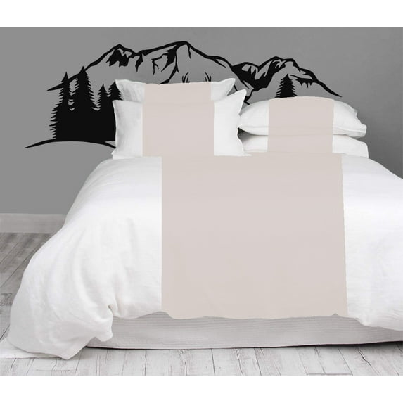 BedDecor Contrast Color Bar 3 Piece Duvet Cover Set 100% Egyptian Cotton 600 TC (Blush, Full/Queen)