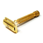 Safety Razor For Men Double Edge Real Hand Crafted German Steel Gold by XPERSIS PRO