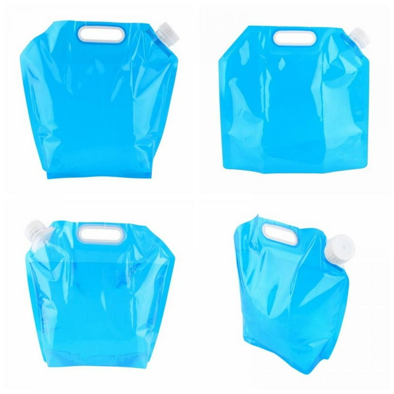 Collapsible Water Storage Container Bag, BPA Free Food Grade Plastic  Bladder for Emergency Camping Hiking Backpack, No-Leak Freezable Foldable  Water Bottles,5L 