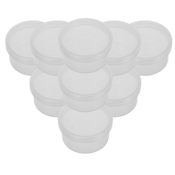 Worgeous 10 Pcs Empty Clear Plastic Bead Storage Containers For Beads Jewelry Small Items Makeup And Cosmetics