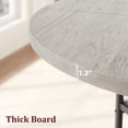 thumbnail image 5 of DSstyles DSstyles 47-Inch Round Dining Table for 4 with 1.59-Inch Thick Board, Kitchen Table, Dinner Table with Storage Shelves & Roman Metal Legs for Dining Room,Kitchen,Living Room (Table Only), 5 of 9