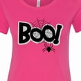 thumbnail image 4 of Inktastic Halloween Boo with Spider and Web in Black Women's T-Shirt, 4 of 5