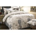 thumbnail image 1 of Wake In Cloud - Floral Duvet Cover Set King, 100% Soft Cotton Bedding, Botanical Flowers Pattern Printed, with Zipper Closure (3p, 1 of 5