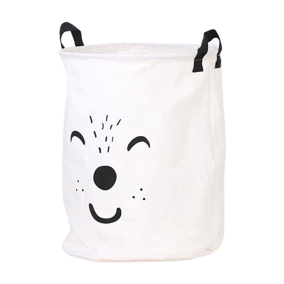 Fareti Laundry Hamper Large Canvas Fabric Lightweight Storage Basket, Toy Organizer, Dirty Clothes Collapsible for College Dorms, Bedroom, Bathroom