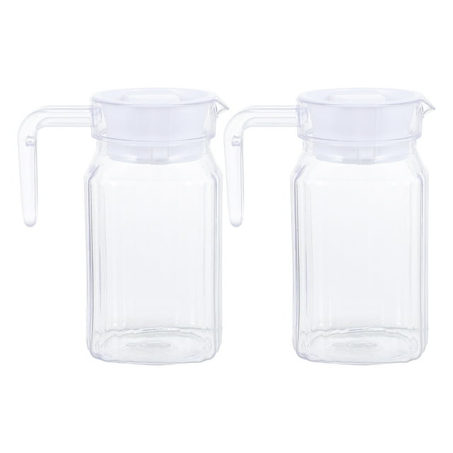 Water Kettle Carafe Plastic Lid Cold Beverage Pitcher Hot Scale Milk