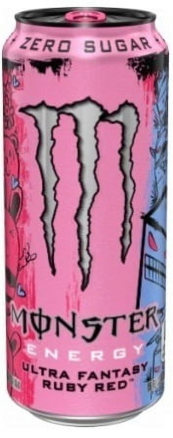 Monster Energy, Ultra Variety Pack - Ultra Ruby Red, Zero Ultra, Ultra Fiesta, Ultra Vice Guava, Ultra Strawberry Dreams, Ultra Peachy Keen 16 fl oz, 12 Pack