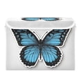 thumbnail image 2 of Foldable Fabric Storage Bin With Handle Collapsible Basket Box Storage With Lid Organizer Flat Design Butterfly, 2 of 7