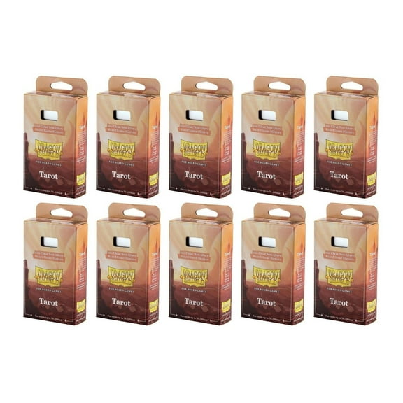 10 Packs Dragon Shield Board Game Sleeves 100 ct Tarot Size Card Sleeves Display Case