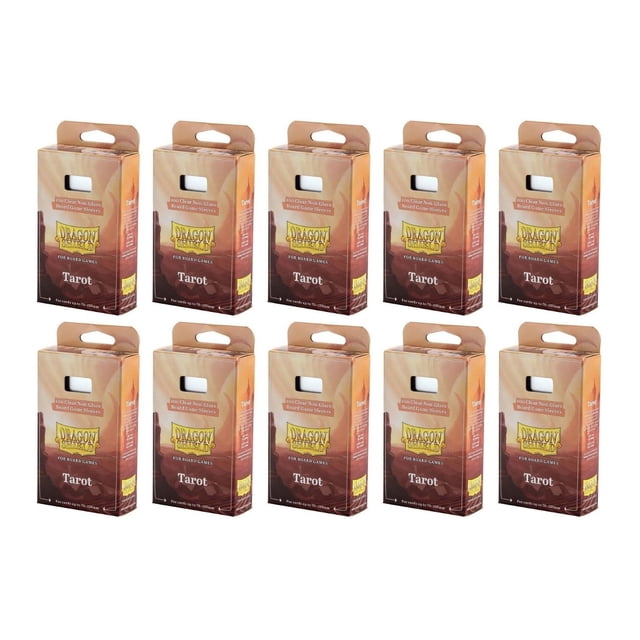 10 Packs Dragon Shield Board Game Sleeves 100 ct Tarot Size Card Sleeves Display Case