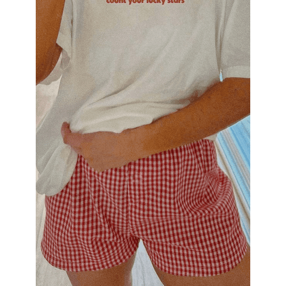 Women's Summer Shorts, High Waist Trendy Loose Fit, Casual Beach Vacation Lounge Bottoms, Comfortable Daily Outfits for Women