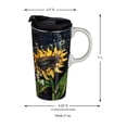 thumbnail image 2 of Sunflower Splendor Ceramic Travel Cup - 5 x 7 x 4 Inches, 2 of 6
